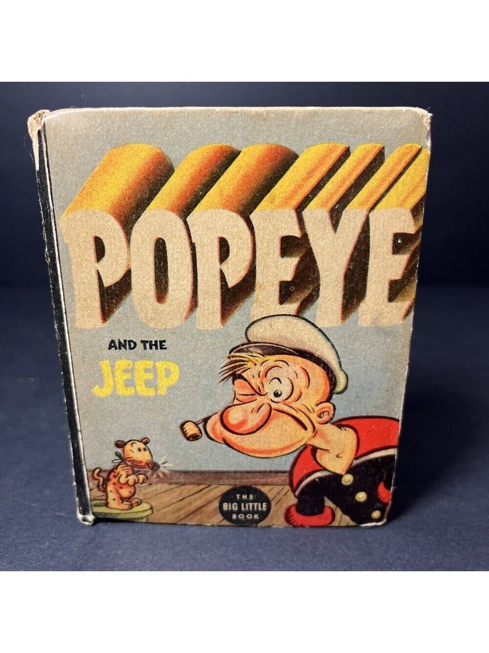 Vintage 1937 Popeye And The Jeep By Segar 1405 Big Little Book HC USA